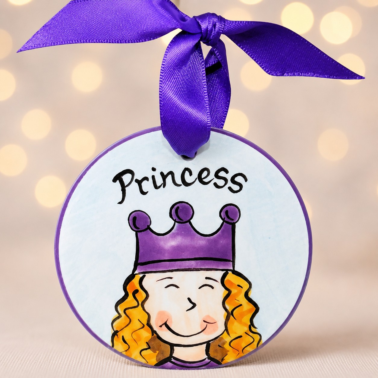 Princess Flat Ornament
